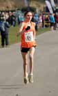 Rosie Smith (Durham City) first left of the 2013 Royal Signals Road Relay.